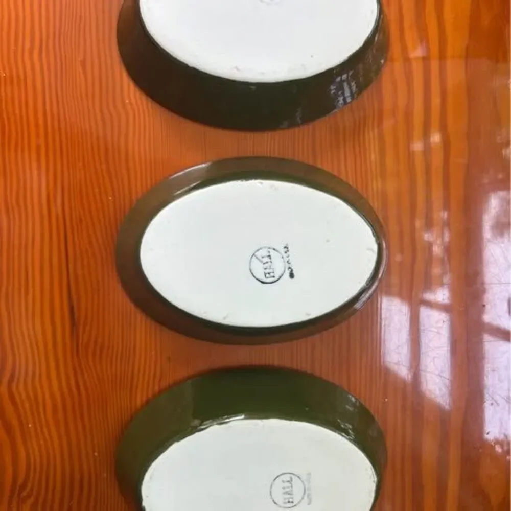 THREE Hall custard/ fruit bowls